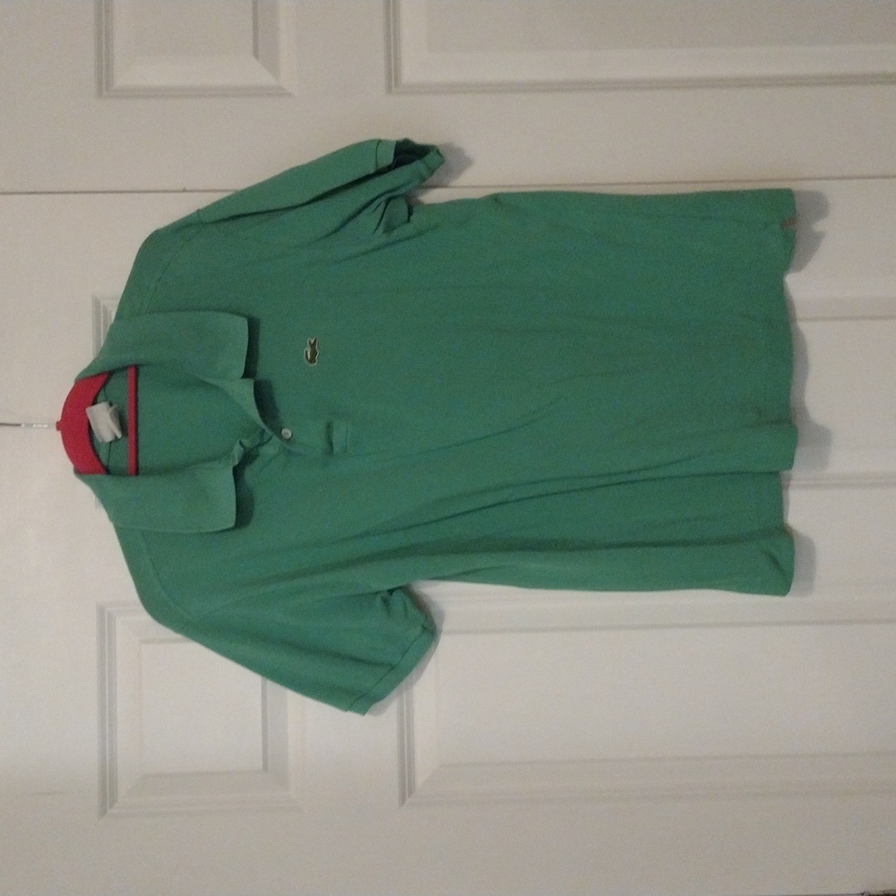 Lacoste short sleeve green polo